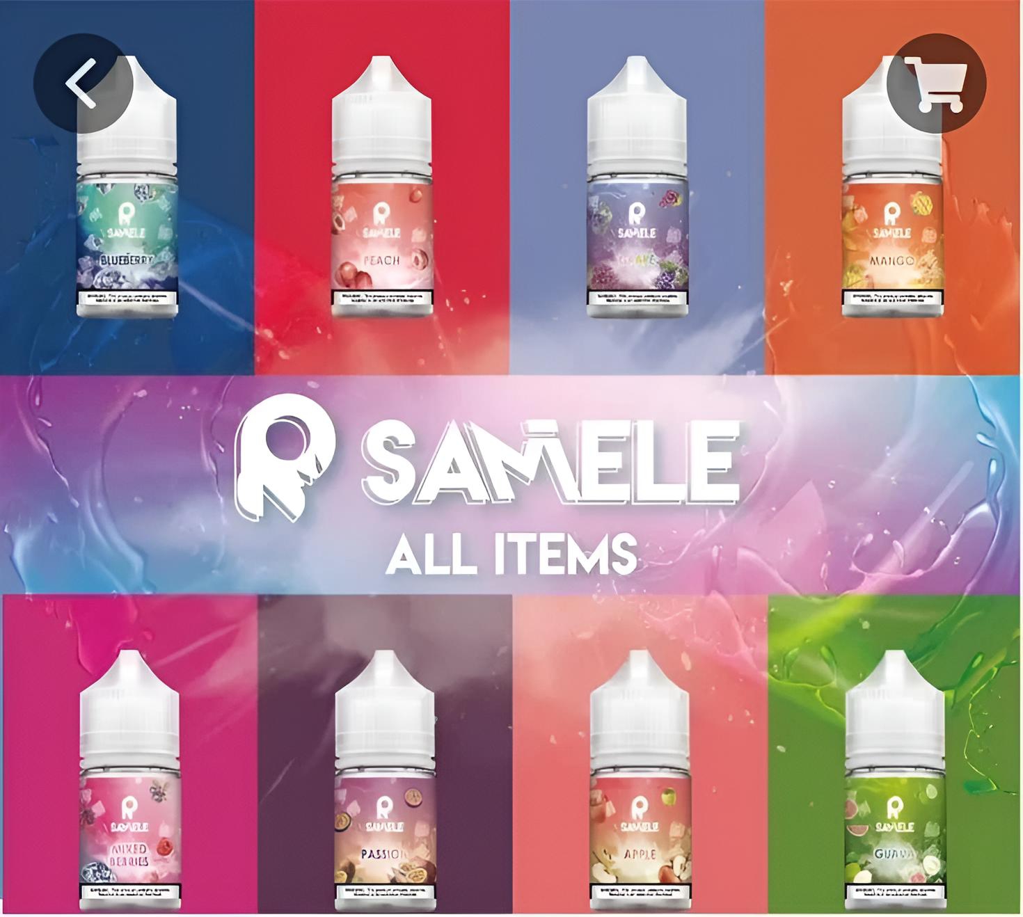 SAMELE 冰釀水果煙油 實體照片