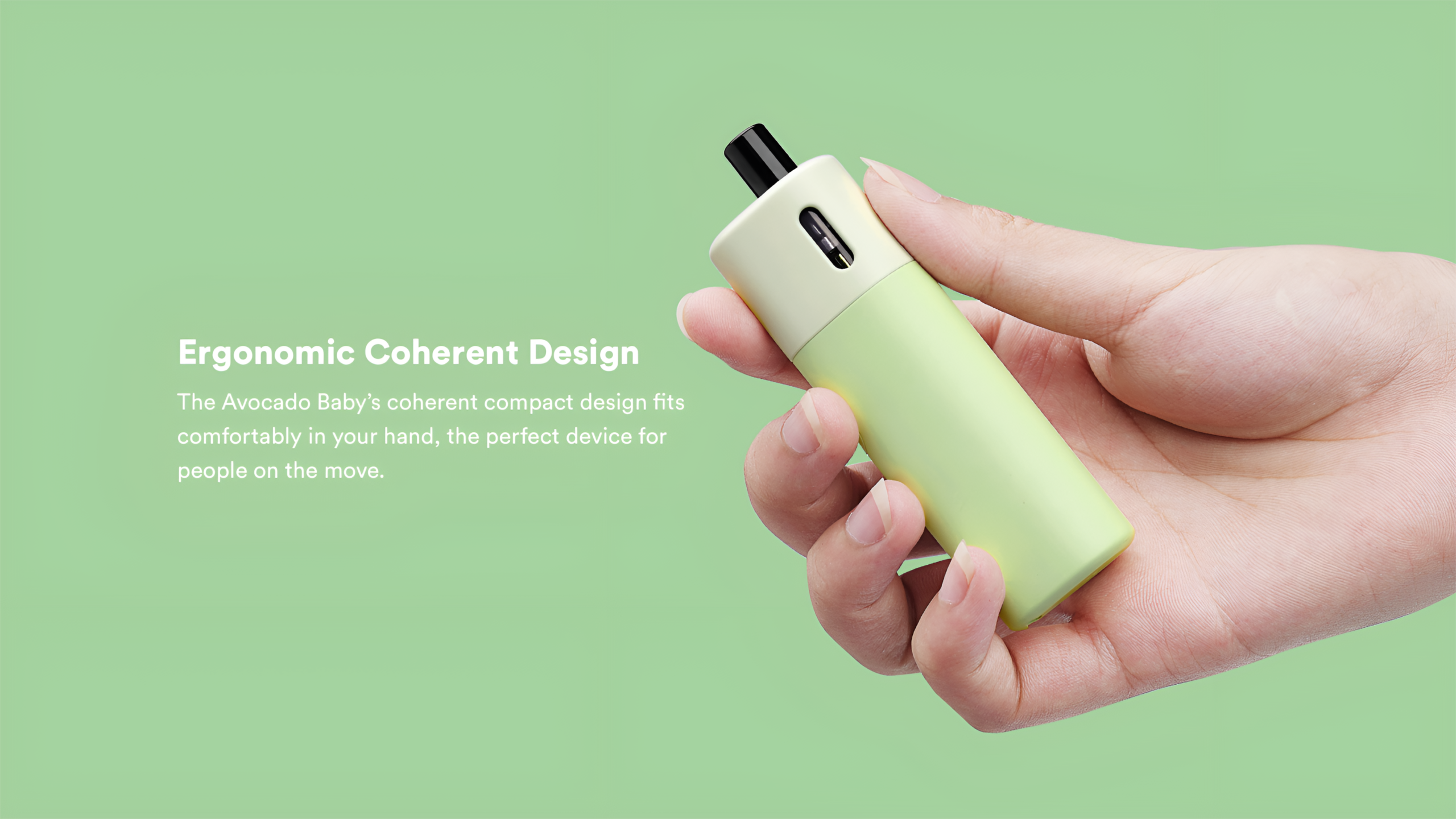 VAPTIO Avocado Baby 酪梨寶寶註油主機 細節特寫
