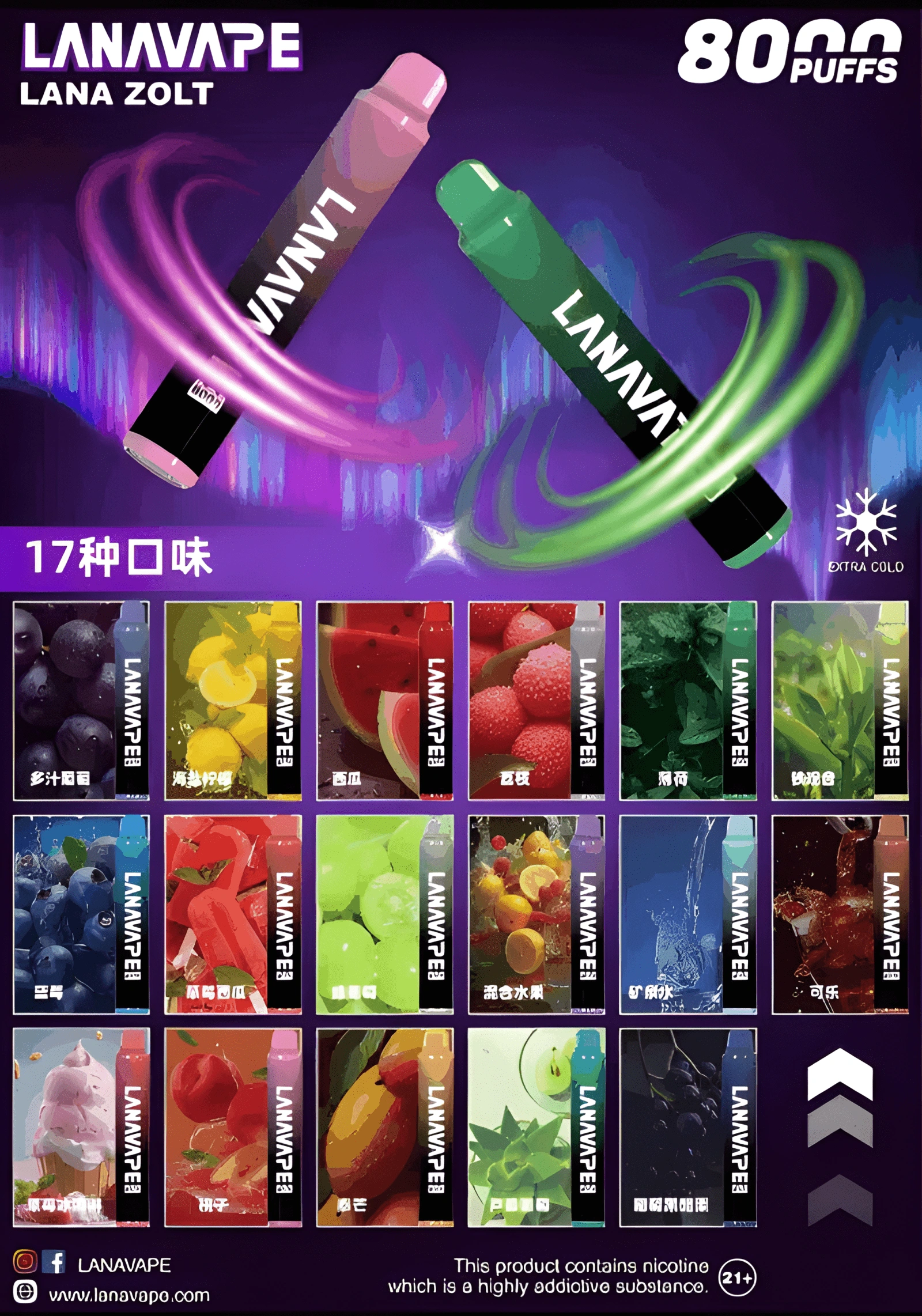 LANA ZOLT 8000 Puffs 拋棄式電子菸推薦|台灣現貨 1 LANA ZOLT 8000 Puffs 拋棄式電子菸 實體照片
