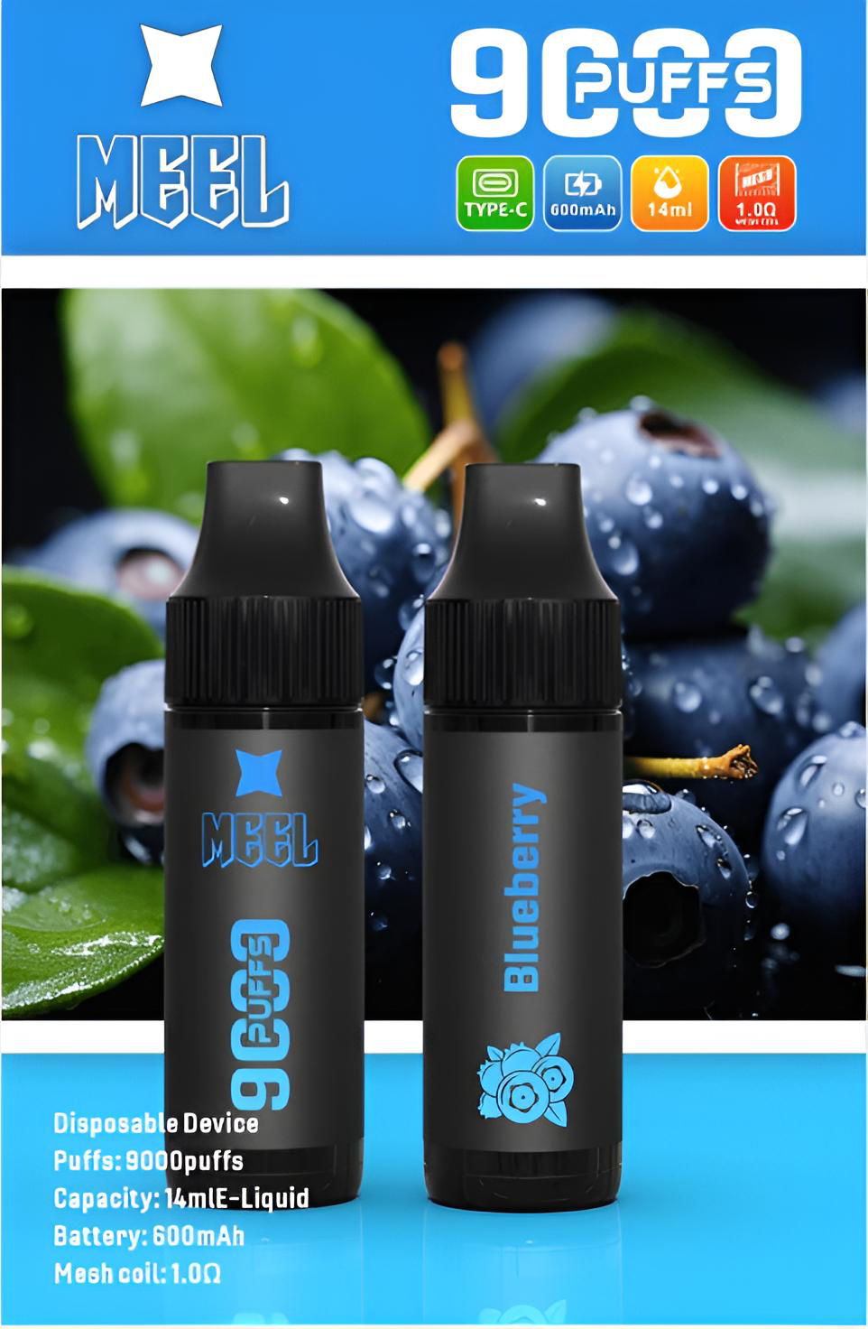 MEEL 9000 Puffs 拋棄式電子菸 產品實拍