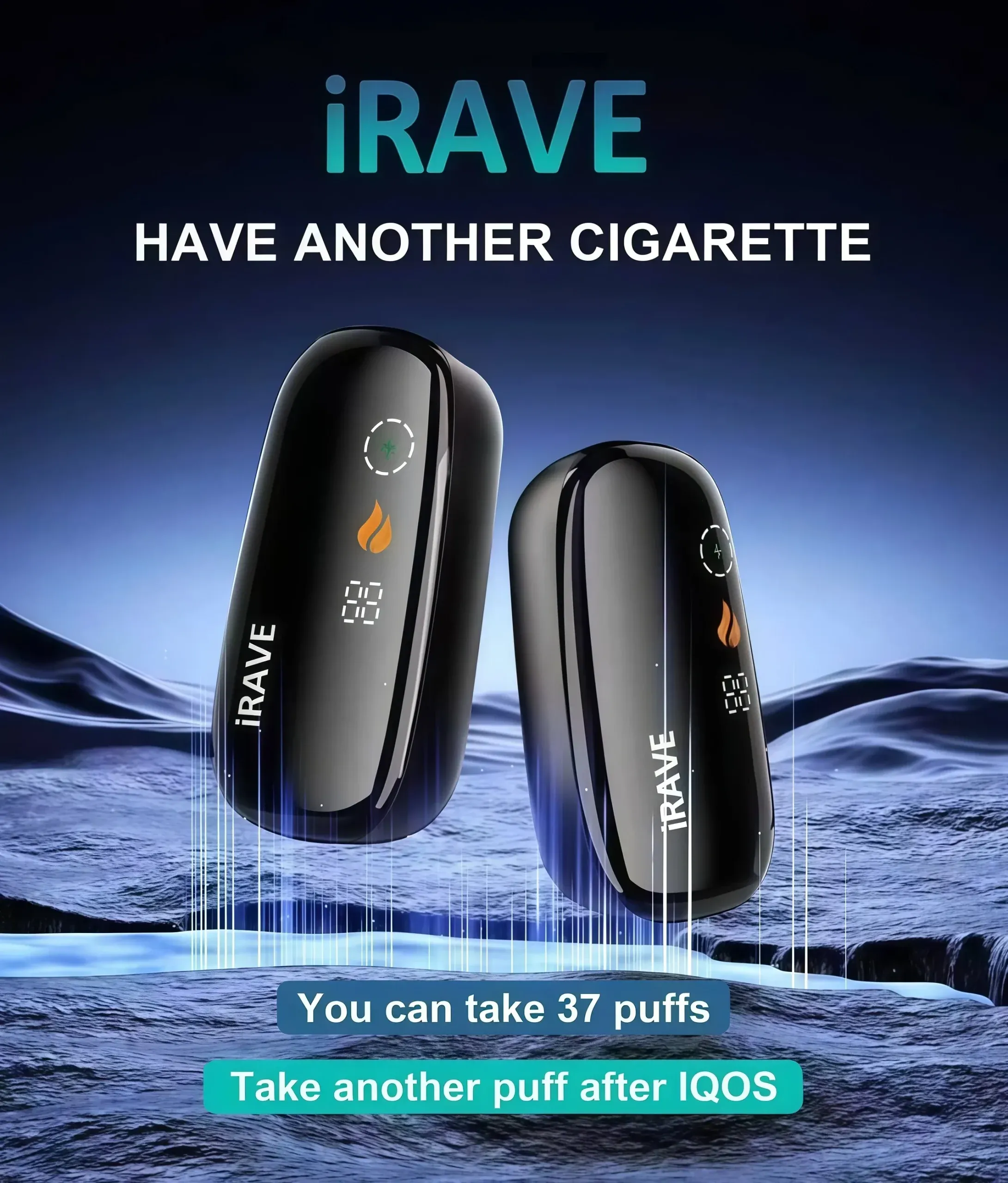 IRAVE 加熱菸二回機推薦|IQOS ILUMA 相容|台灣現貨 1 IRAVE 加熱菸二回機 外觀照